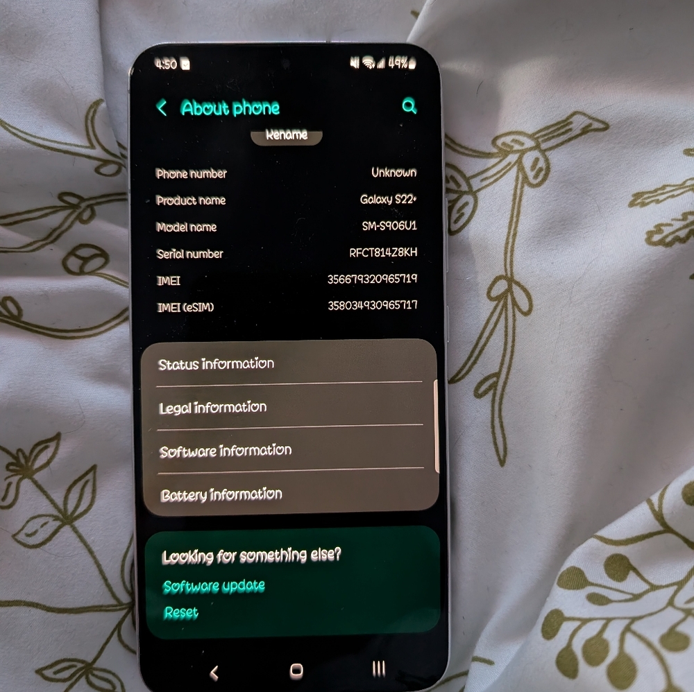 Samsung Galaxy s 22 plus